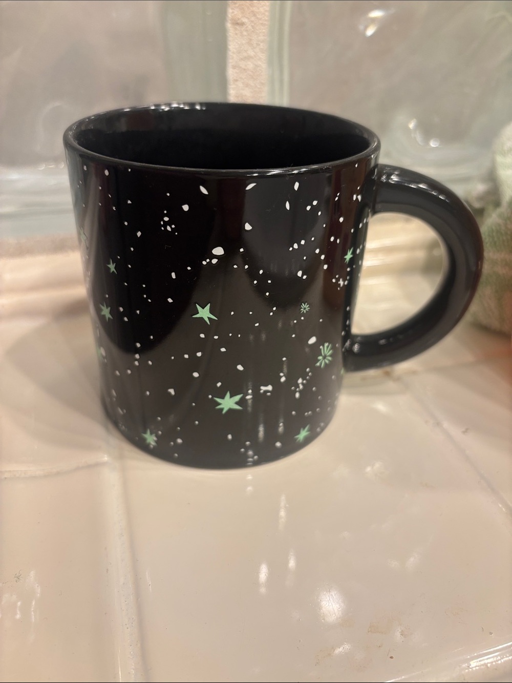 Starbucks Black glow in the Dark Halloween mug